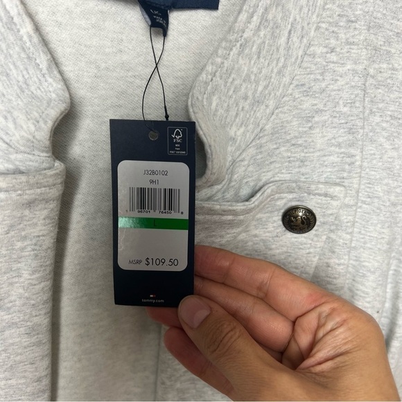 Tommy Hilfiger Band Jacket Military Heather NWT Size Large - Picture 6 of 9